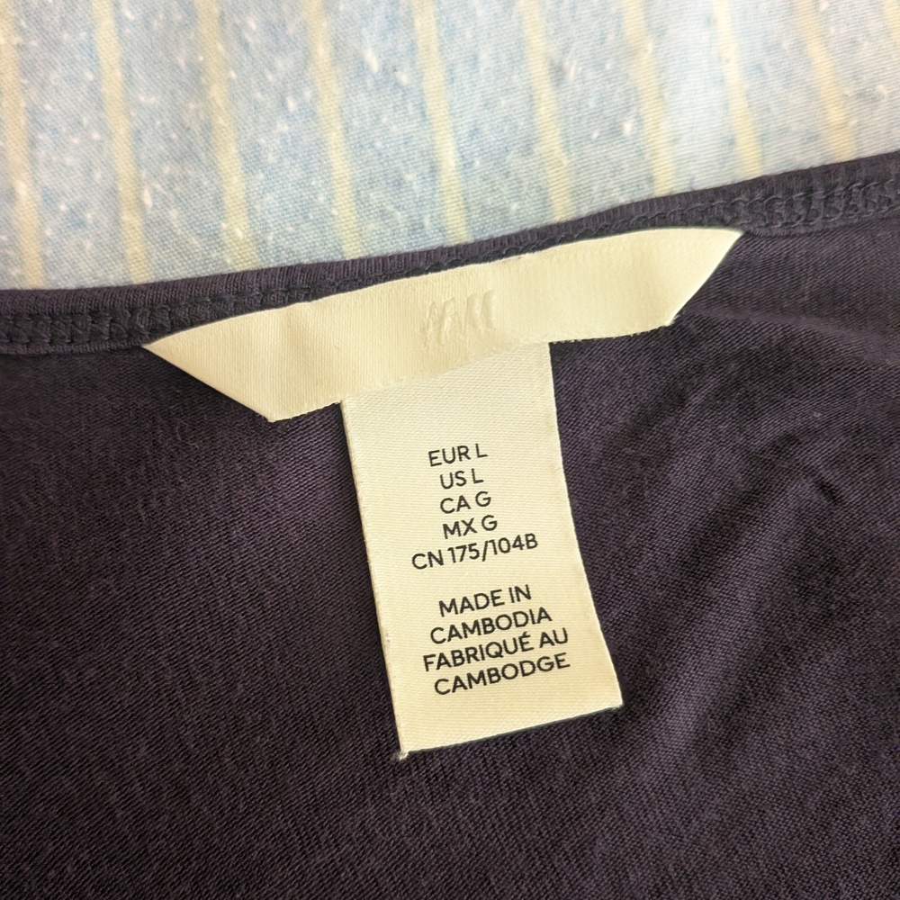 Navy Blue V-Neck T-Shirt - Picture 2 of 4